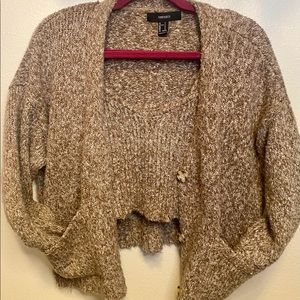 Cardigan and tank set